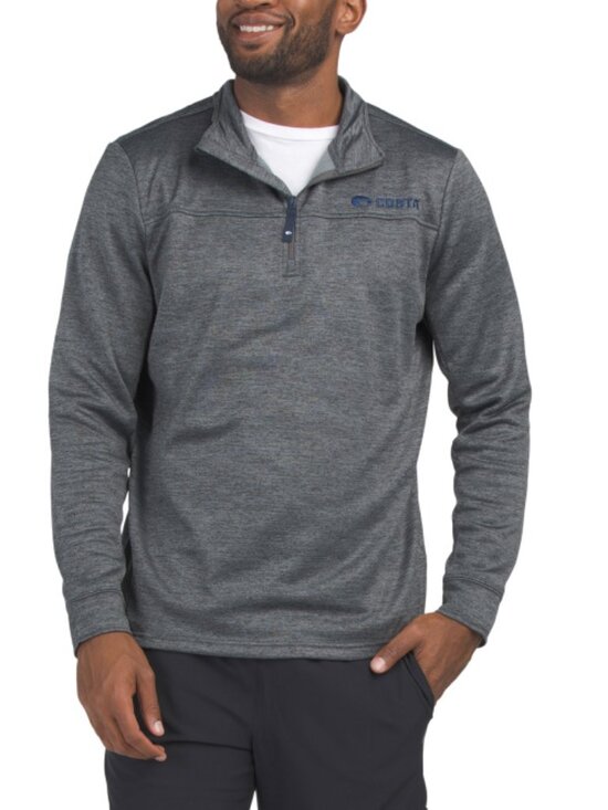 COSTA DEL MAR Other - COSTA DEL MAR Black Heather Harbor Quarter Zip Fleece Lined Top
